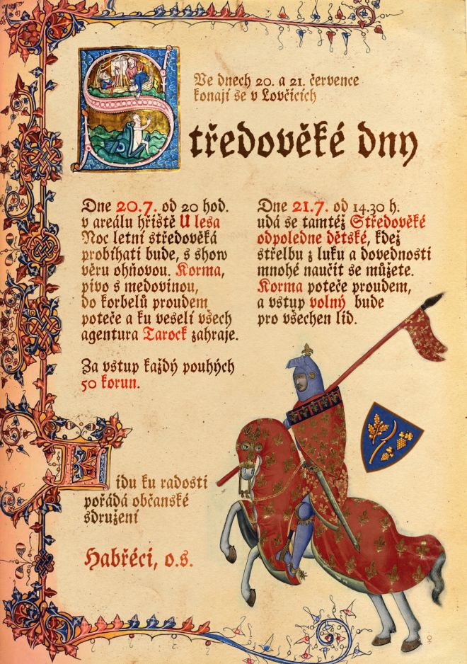 Středověké dny - plakát